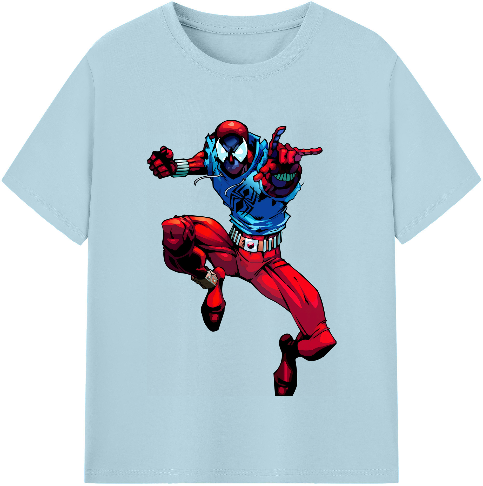 （画像用） Spider Man スパイダーマン 綿100％半袖Tシャツ（フロントプリント）